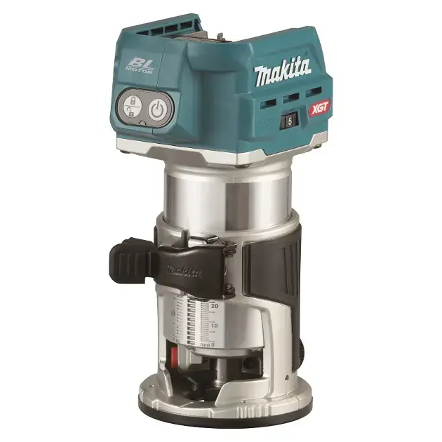 Makita - Fraiseuse combinée sans fil 40V avec accessoires, sans batterie ni chargeur RT001GZ17