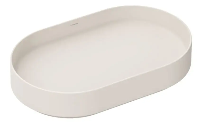 Hansgrohe Xuniva Evo U - Vasque, 65x40 cm, sans trop-plein, sans trou pour robinetterie, beige mat 60325780