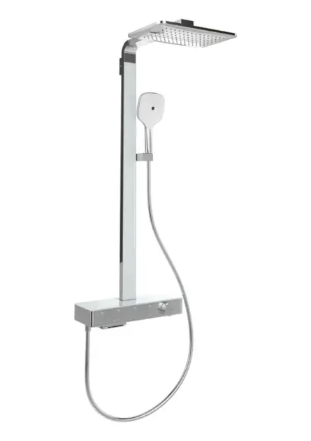 Villeroy & Boch Infinity Showers - Set de douche avec thermostat, 36x24 cm, 3 jets, chrome TVS11000500061