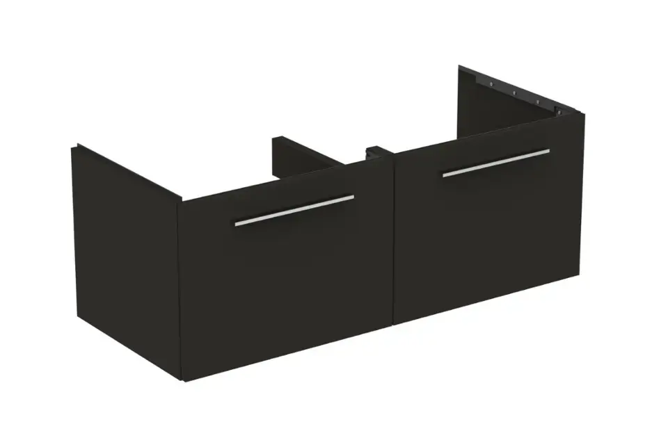 Ideal Standard i.Life B - Meuble lavabo 120x44x51 cm, 2 tiroirs, gris anthracite mat T5277NV
