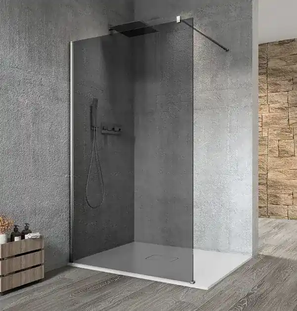 Gelco Vario - Paroi de douche Walk-In, 70x200 cm, Verre revêtu, chrome/verre fumé GX1370GX1010