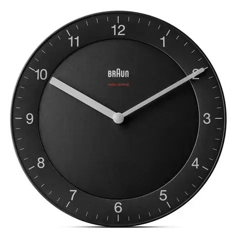 Braun – Horloge murale BC06, noir 4007218670120