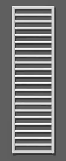 Zehnder Subway - Radiateur de salle de bains 155x45 cm, droit, raccord central 5 cm, laqué blanc SUB-150-045
