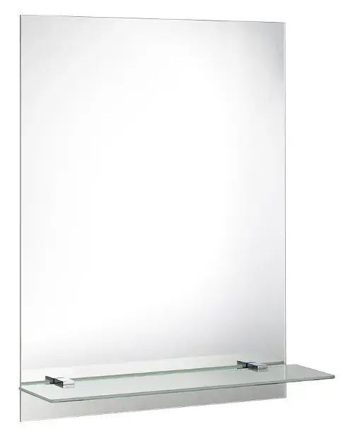 Aqualine - Miroir 60x80 cm, y compris les charnières, avec trous pour étagère 22430