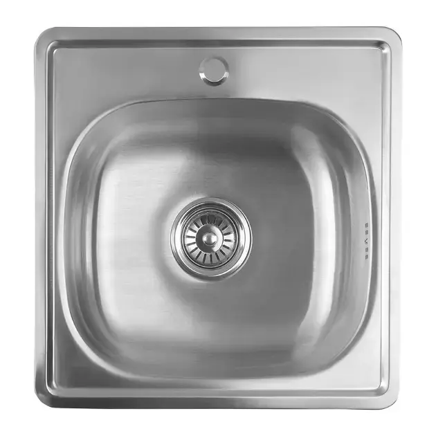 Aqualine - Evier 48x48 cm, acier inoxydable AQ4848B
