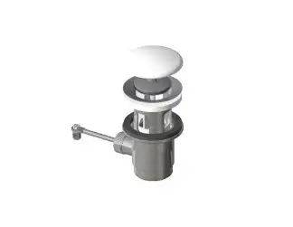 Laufen - Bonde de lavabo refermable, noir brillant H8981910200001