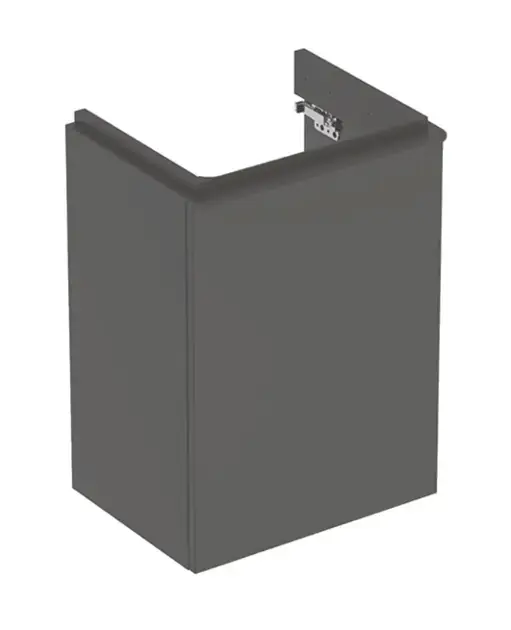 Geberit Smyle Square - Meuble pour lavabo, 44x36x62 cm, 1 porte, charnières à gauche, lave 500.351.JK.1