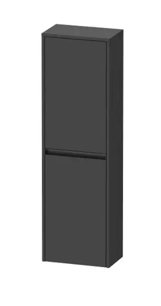 Duravit Ketho.2 - Armoire 132x40x24 cm, 2 portes, charnières à gauche, graphite mat K21319L49490000