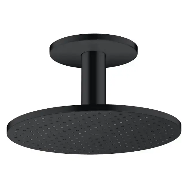 Axor - Douche de tête 30 cm avec connexion, 2 jets, noir mat 35304670