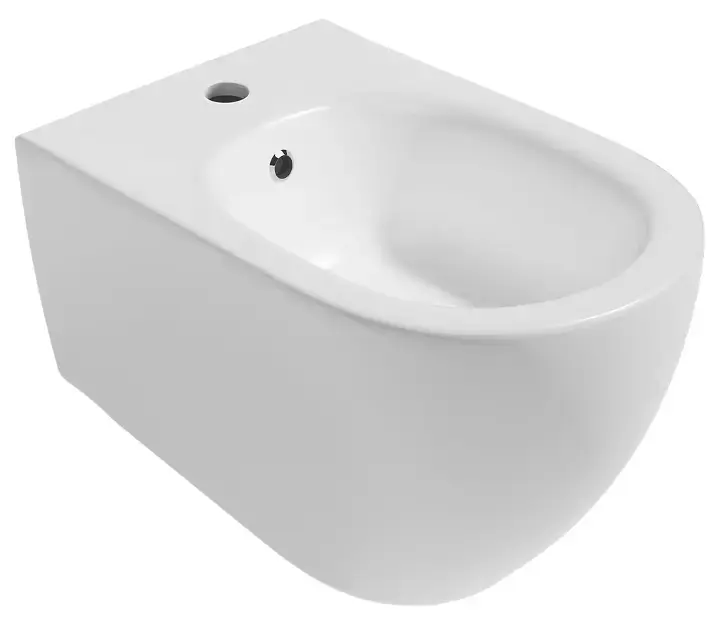 Sapho Isvea – Bidet suspendu INFINITY, avec trop-plein, trou pour robinet, blanc 10NF41001