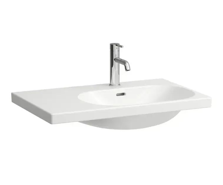 Laufen Lua - Lavabo de meuble 75x46 cm, avec trop-plein, trou pour robinet, LCC, blanc H8170854001041