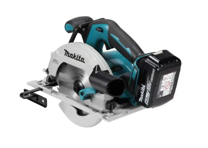 Makita - Scie circulaire sans fil 18 V 165 mm, 2 batteries 5,0 Ah, chargeur DHS680RTJ