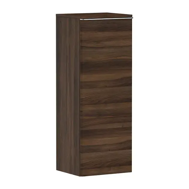 Hansgrohe Xelu Q - Armoire latérale 40x107x35 cm, 1 porte, charnières à gauche, noyer foncé/chrome 54130000