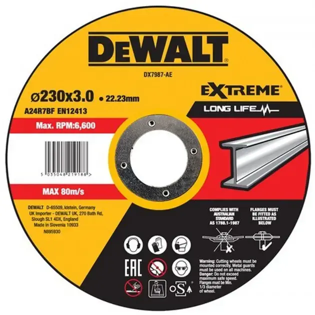 DeWALT - Lame circulaire pour acier 230x22,2 mm DX7987-AE