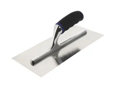 Platoir Courbe Ergomust- Acier inox avec poignée bi-matière – 120 x 280MM