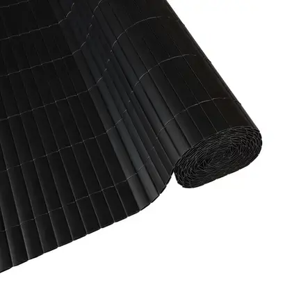 Canisse PVC double face, anti-UV, largeur lame 19 mm, anthracite – occultant 4/5 – 1 x 3 m