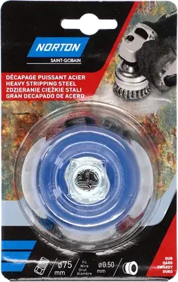Brosse meuleuse Coupe Torsadé Acier 75
