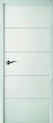 Bloc-porte thermique HORIZON à recouvrement - postformé isolant Climat B - Huisserie Perf+ 117x54MM - Serrure 3 points - poussant gauche – 204 x 73CM
