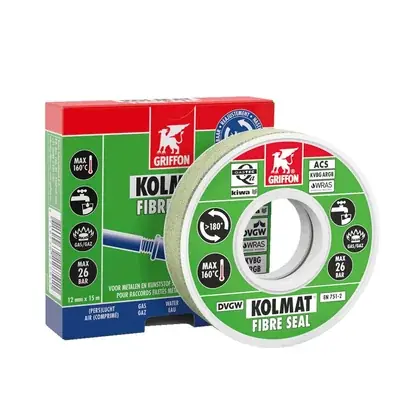 BANDE ADHESIVE KOLMAT FIBRE SEAL 15 M X 12 MM