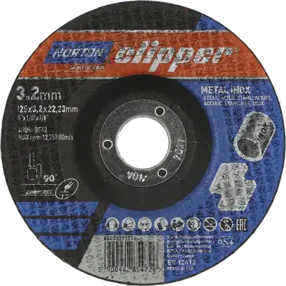 Disque à tronçonner PRO METAL/INOX  125×3,2×22,23 T42