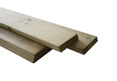 Lame de Clôture Claire Voie en Bois EVOLU H27 –  27X145mm L.2m – Vert