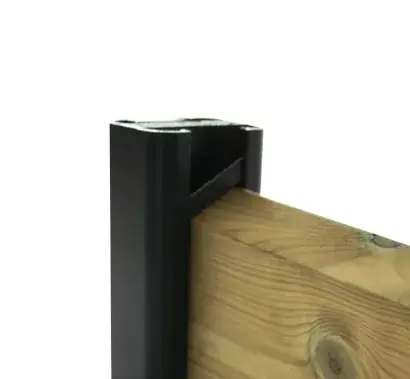 Cales de finition pour Clôture Alu Claire Voie EVOLUH34- Ht 34mm – Noir