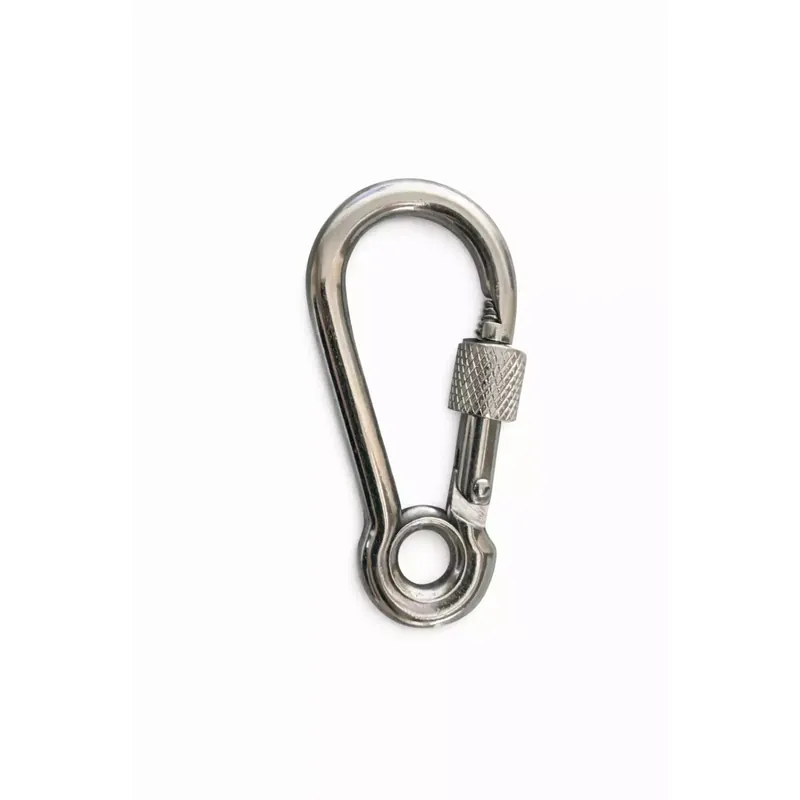 Mousqueton à oeil avec vis sécurité - Inox A4 - diam 10 - Long. : 100 - Accastillage, quincaillerie