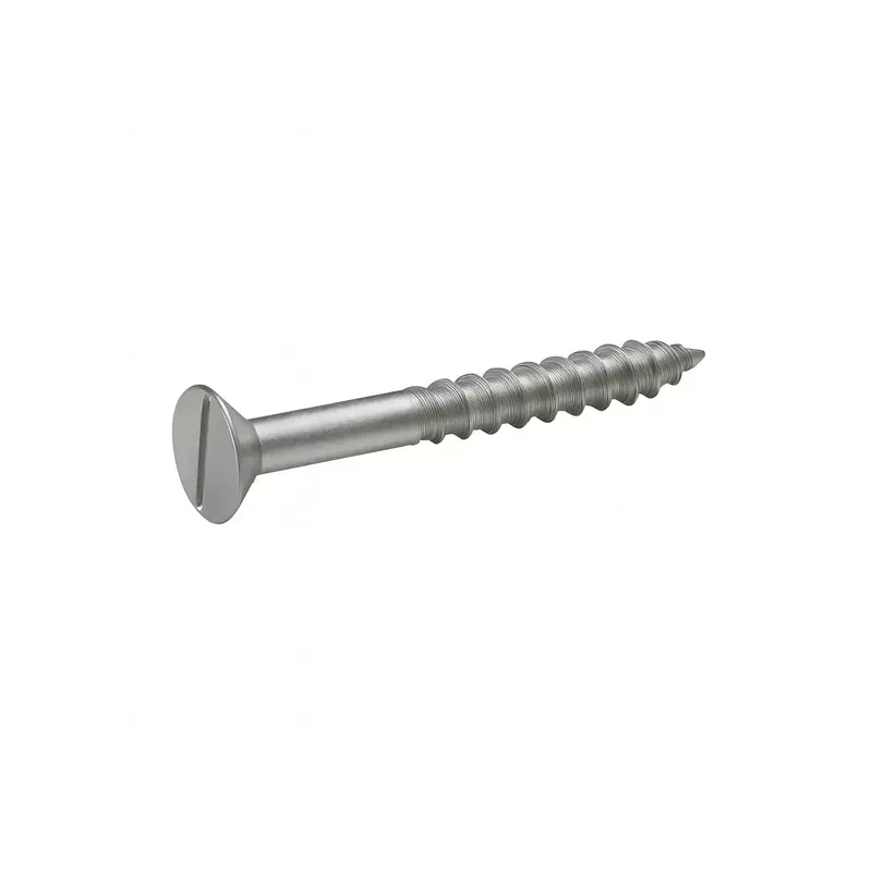 Vis à bois - Tête fraisée fendue - DIN 97 - M6 x 100 - Inox A2 - visserie bois