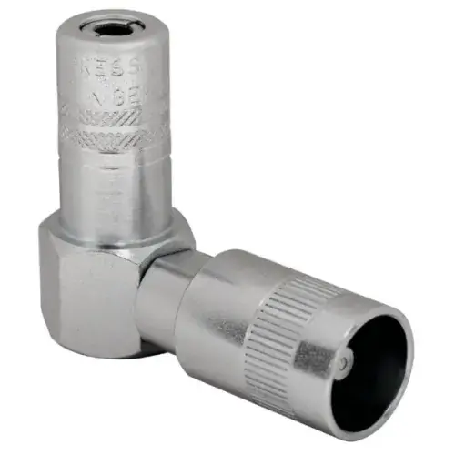 Agrafe hydraulique coudée avec raccord rapide