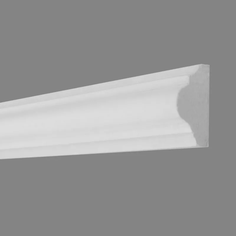 Cimaise PROVISTON en plâtre 40 x 20 x 1000 mm Moulure murale blanche