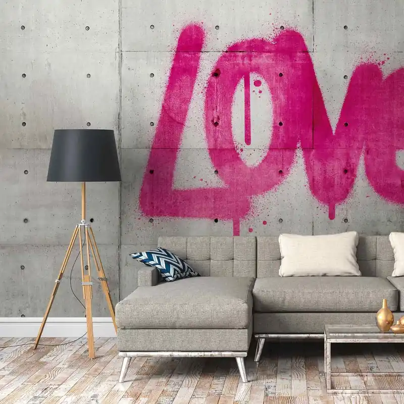 A.S. Creation Papiers peints photo The Wall 382651 Un motif par rouleau Effet Béton gris