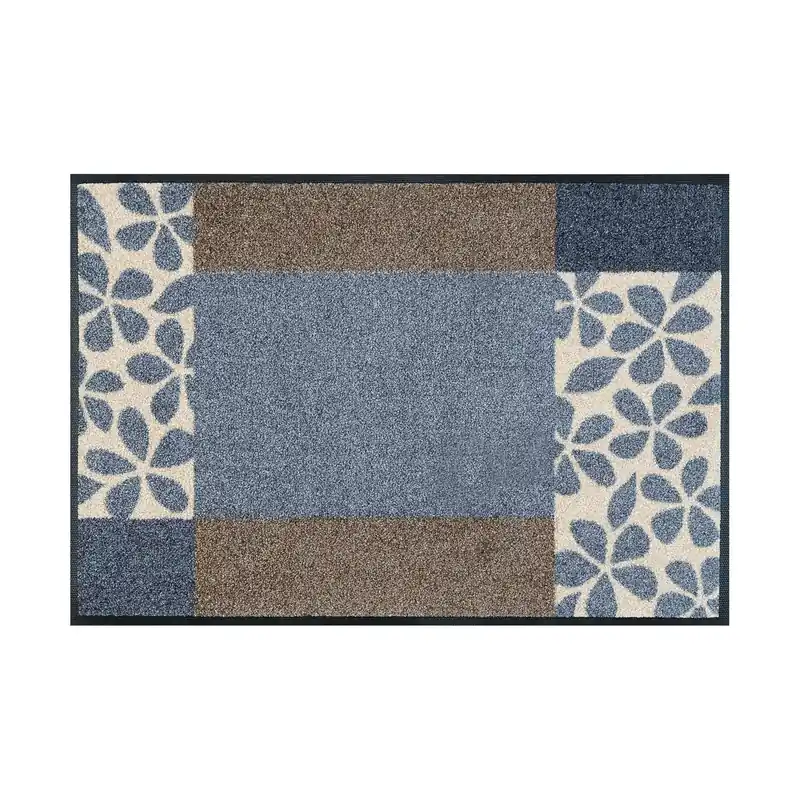 Paillasson Brouillard floral tapis de sol lavable Différentes tailles Floornovo Trend Design