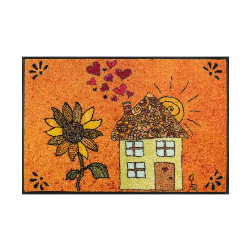 Paillasson Charme de la ville ensoleillée tapis de sol lavable Différentes tailles Floornovo Trend Design