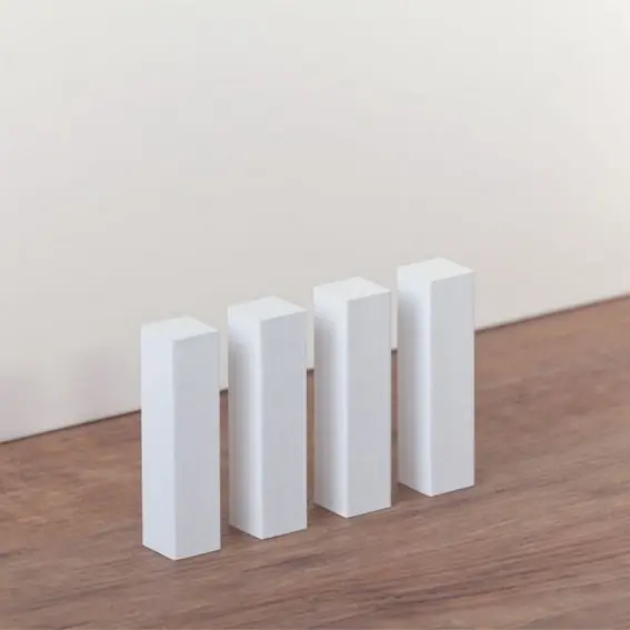 Jonctions universelles Bloc Blanc 18 x 18 x 118 mm Lot de 4 angles universels intérieurs extérieurs en bois PROVISTON