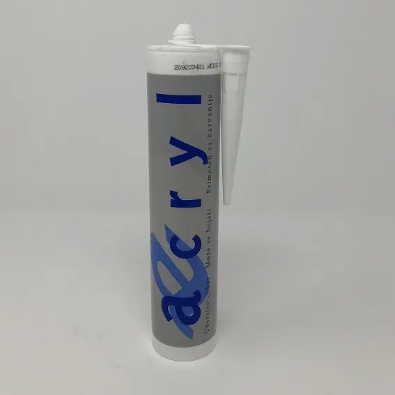 Mastic acrylique pour jointoyer les fentes et les fissures | Cartouche de 290 ml de mastic pour joints