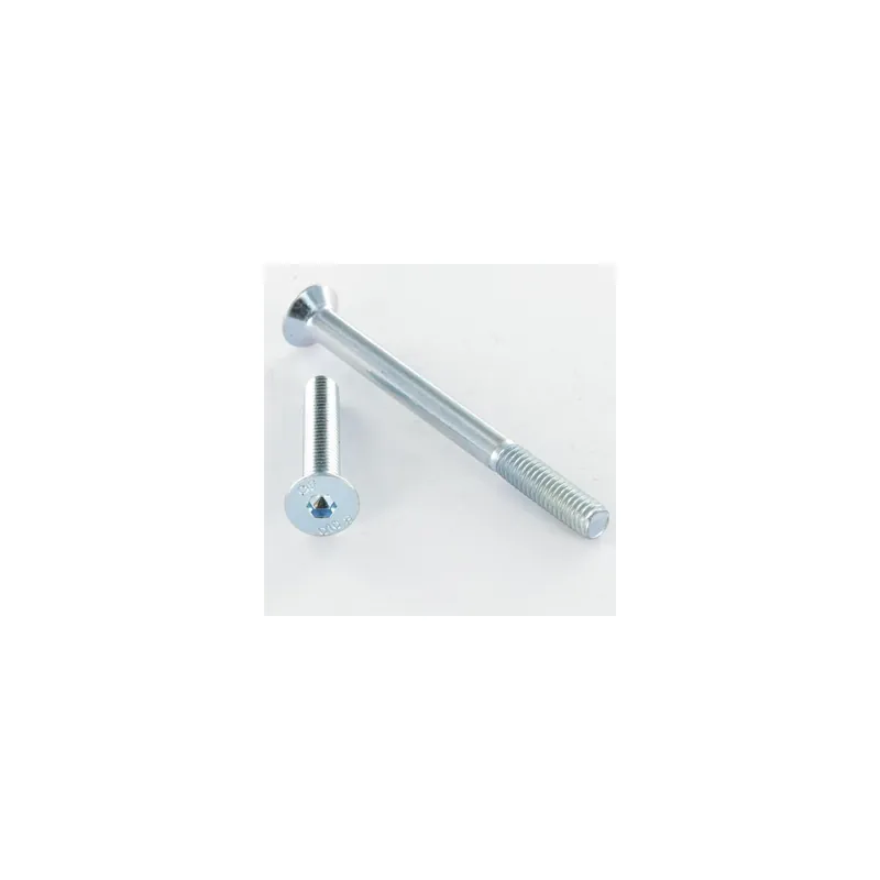 1 x Vis métaux FHC tête fraisée empreinte hexagonale creuse M8X120 Filetée sur 22 Classe 10.9 Clé de 5 HC5 Acier