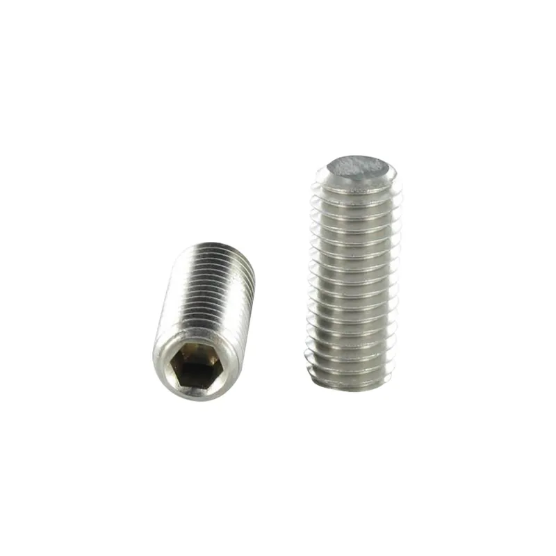 1 x Vis métaux Inox A2 Sans tête six pans creux (sthc) Clé de 4 HC4 M8X25 Bout plat