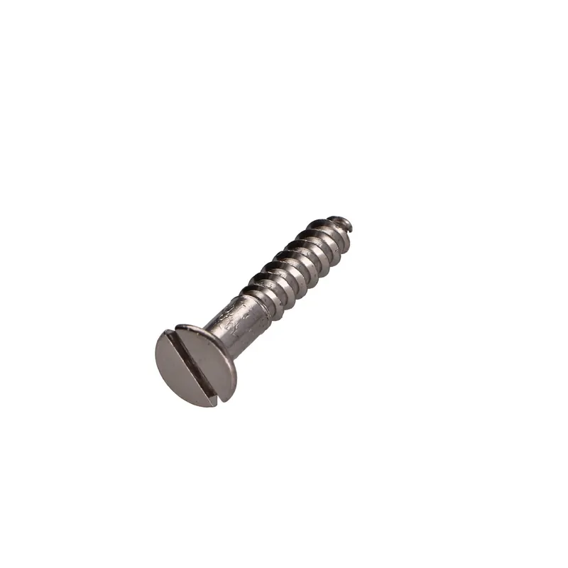 1 x Vis bois Laiton chrome Tête fraisée Fendue 5X20