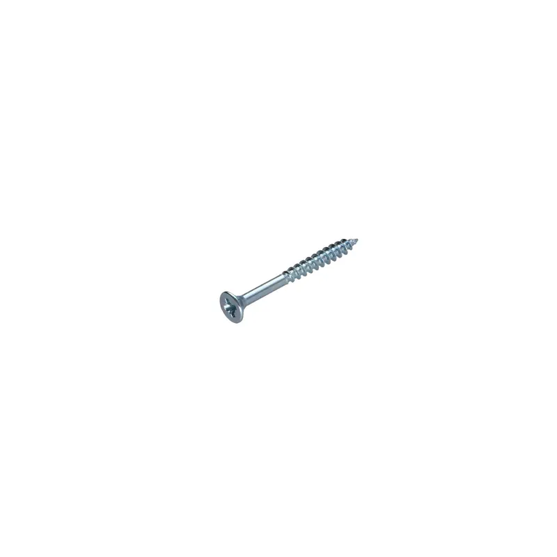 1 x VBA Vis bois agglo Tête fraisée Pozi N°2 4X35 Filetage partiel Acier zingué