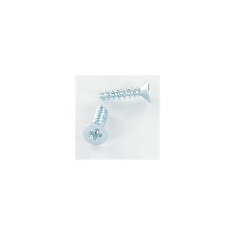 1 x Vis pvc Tête fraisée Pozi N°2 5X25 Acier zingué