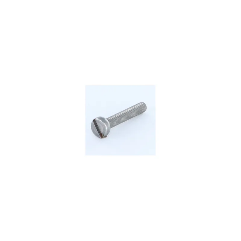 1 x Vis métaux Tête cylindrique TC Fendue M3X35 Acier brut microvis