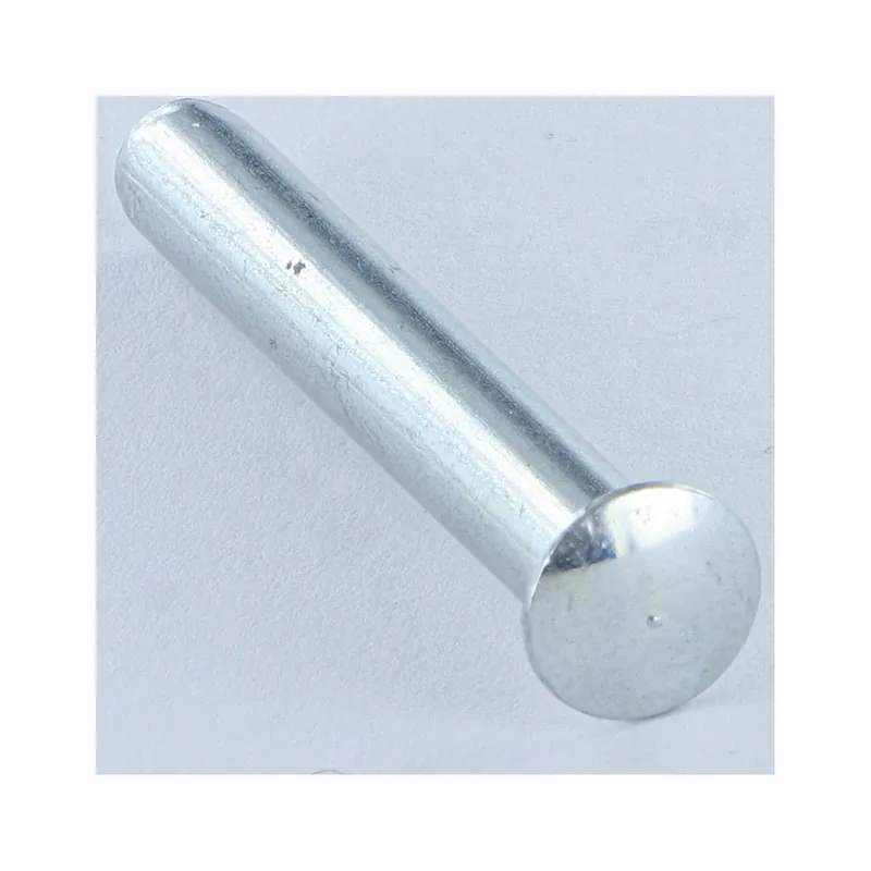 1 x Rivet à frapper Tête goutte de suif 3.65X4.5 Bout téton Téton Acier zingué