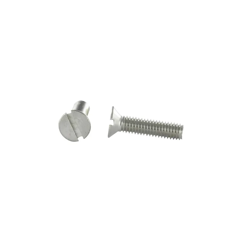 1 x Vis métaux Inox A2 Tête fraisée Fendue M6X25