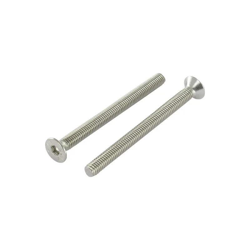 1 x Vis métaux FHC tête fraisée empreinte hexagonale creuse Clé de 2.5 HC2.5 M4X8 Filetage total Inox A4