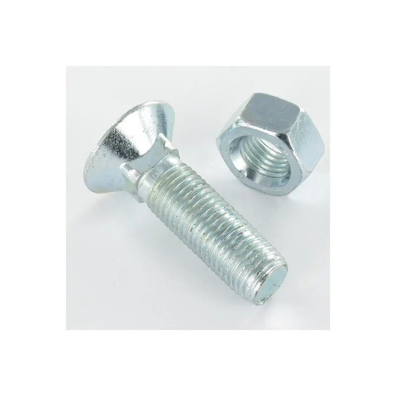 1 x Boulon de charrue TFCC tête fraisée collet carré 7/16UNF 11X35 Classe 8.8 Acier zingué