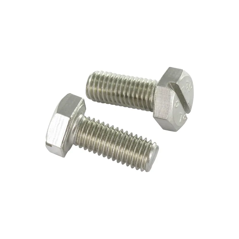 1 x Vis métaux Tête hexagonale TH Fendue Inox A2 M6X30