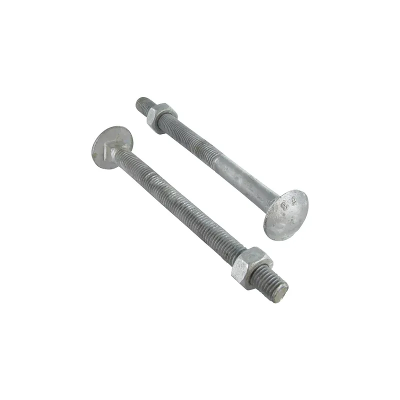 1 x Boulon (vendu avec Ecrou) TRCC JAPY tête ronde collet carré M16X320 Filetée sur 100 Classe 6.8 Forte tenue à la