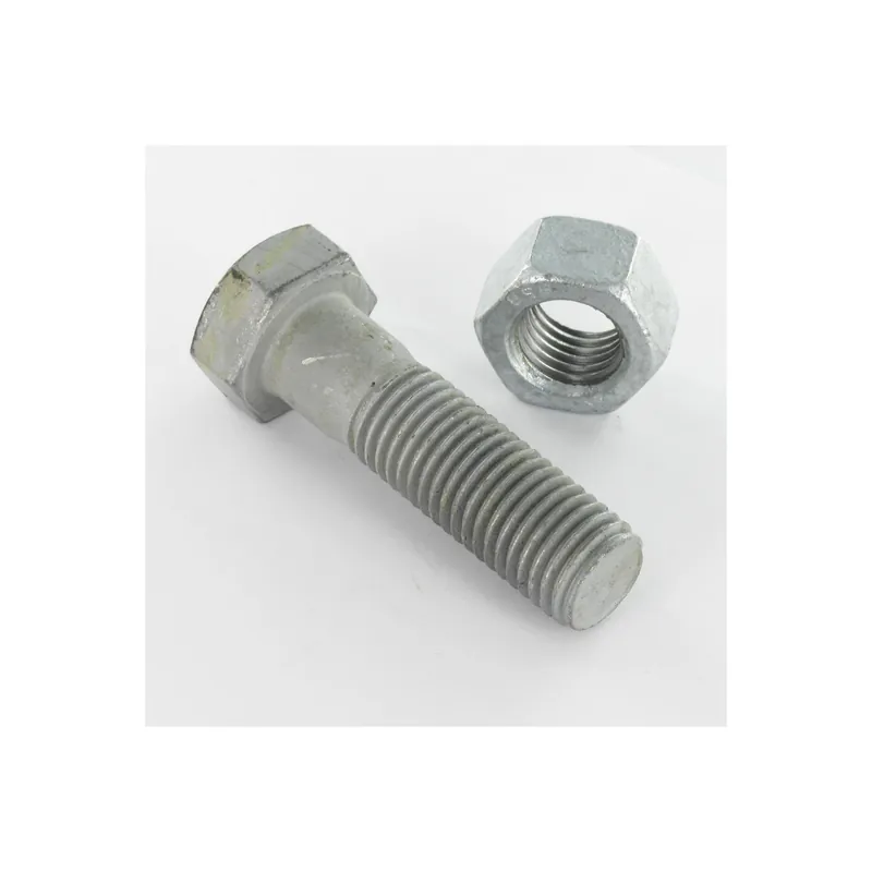 1 x Boulon (vendu avec Ecrou) Tête hexagonale TH SB 18X50 Classe 8.8 N-PREC Forte tenue à la corrosion Acier galvanisé