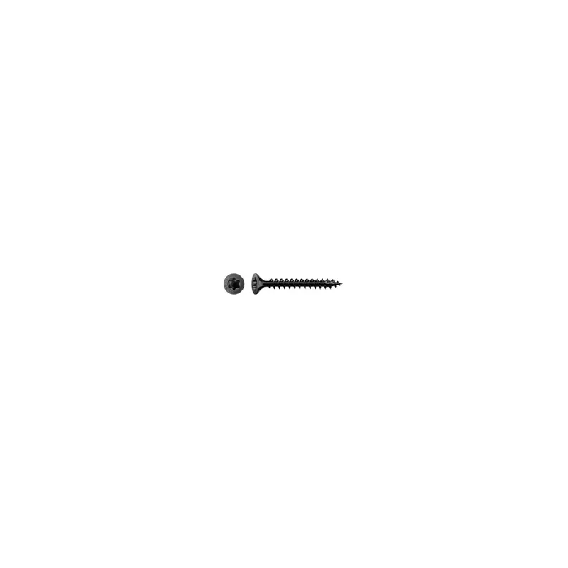 1 x Spax Vis bois Tête fraisée TORX T20 4X28 Filetage total Acier zingué noir