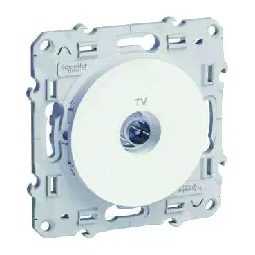 Schneider Odace – Blanc – Prise TV